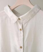 コットンラミースラブローン　2wayワンピース